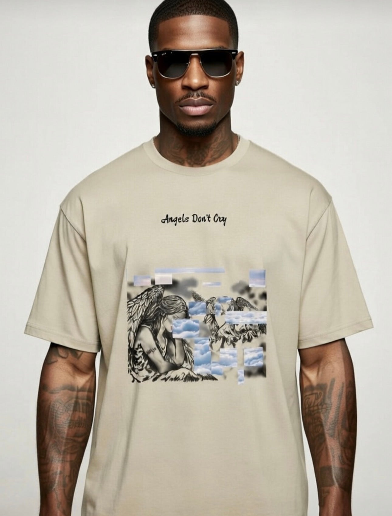 “Angels Don’t Cry” Oversized Tee By GBLYN